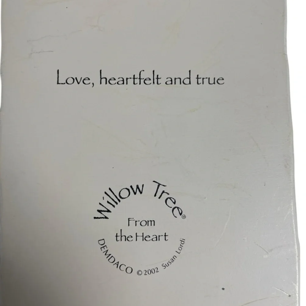 Vintage 2002 Willow Tree “From The Heart” Wall Plaque Decoration